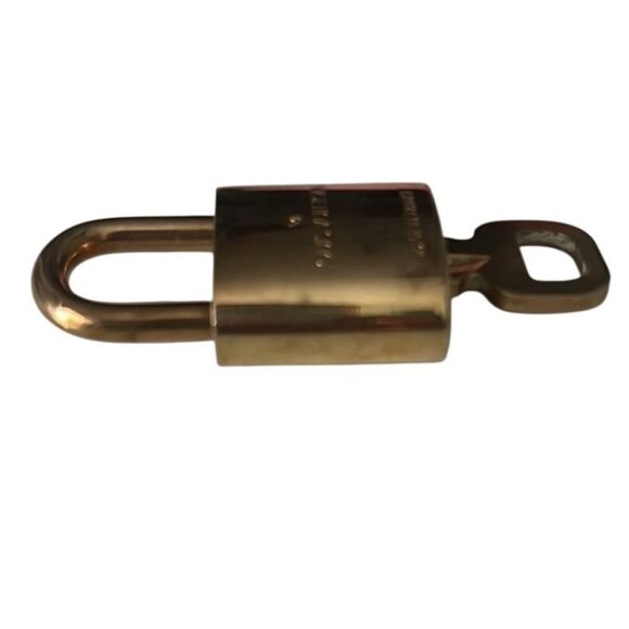 Louis Vuitton Brass Padlock Lock and Key #309 - Picture 3 of 5